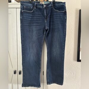 Classic Men's Dark Blue Straight-Leg Jeans